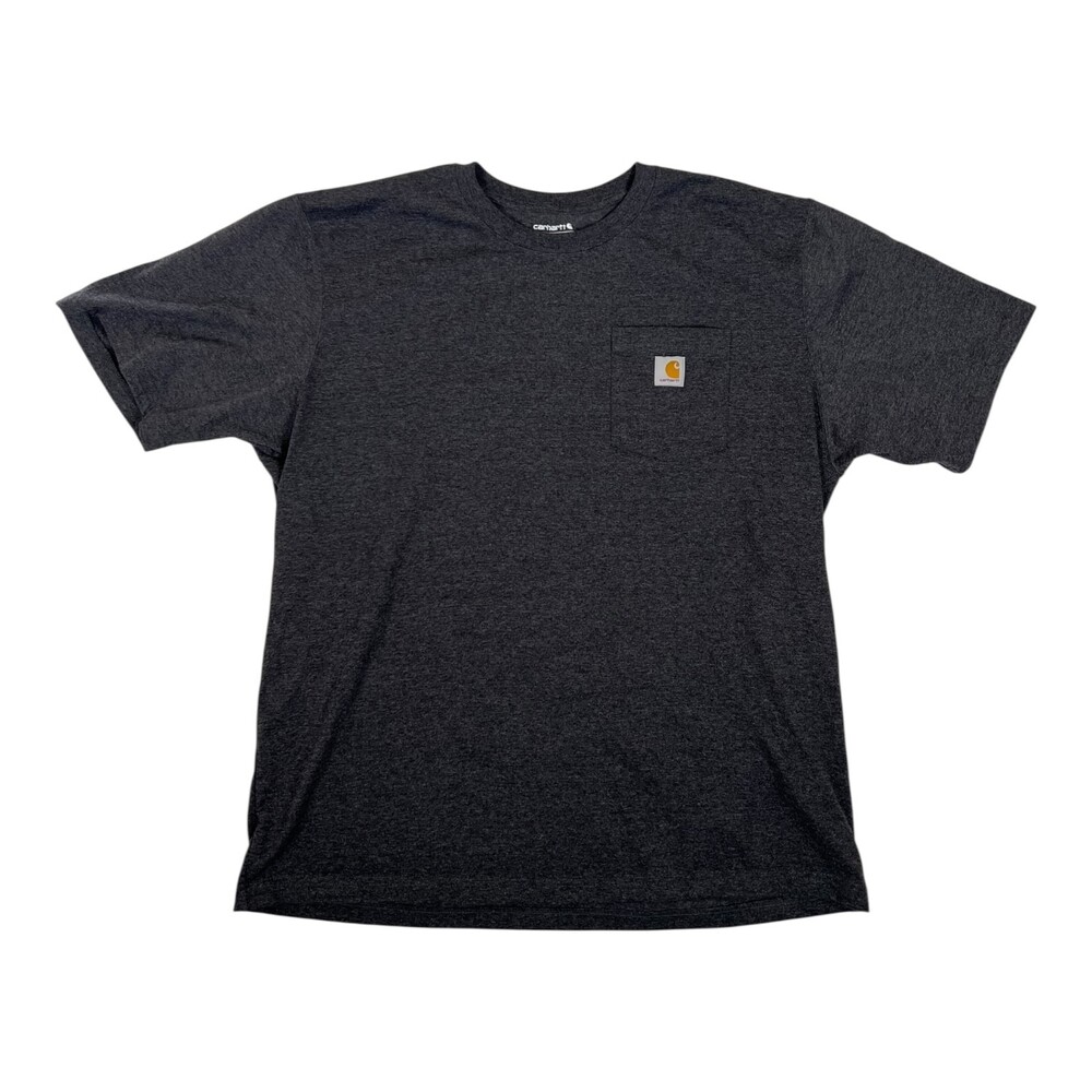 Vintage Carhartt Heather Dark Gray Pocket Tee T-Shirt Size XL Loose Fit